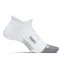 Feetures Merino 10 Light Cushion No Show Tab Socks White